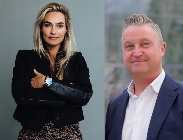 Pernille C Lotus, VD i Cube Danmark och Magnus Winterman, VD Syncro Group