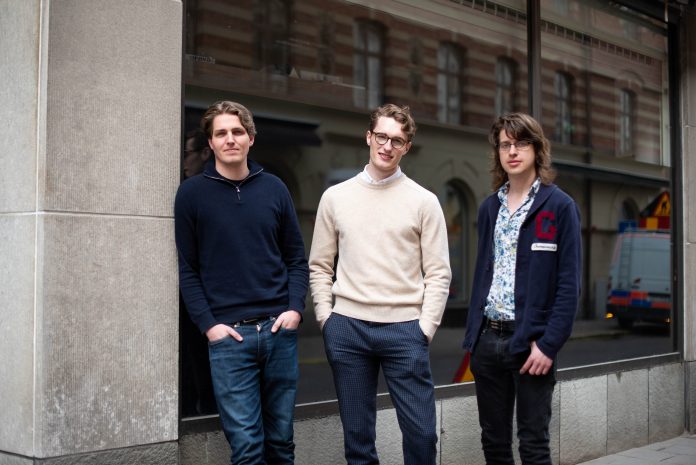 Teamet bakom tendmill, Carl Hultberg, Alex Meurling och Jesper Fridefors