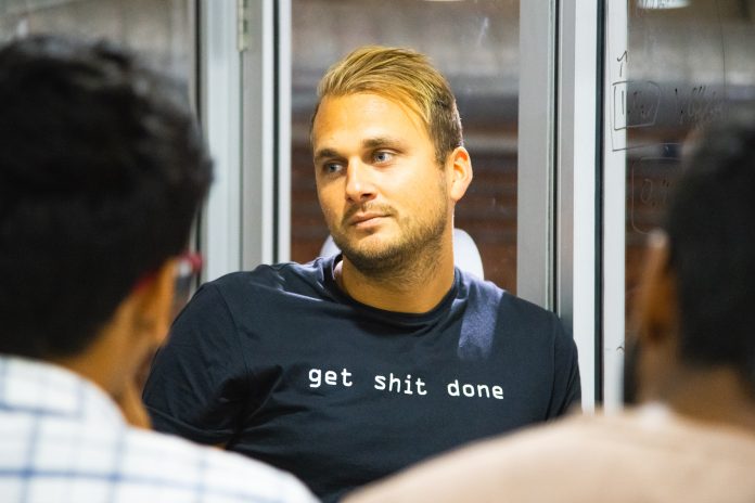Mikke Selander på sin nya startup ZAZY Agency