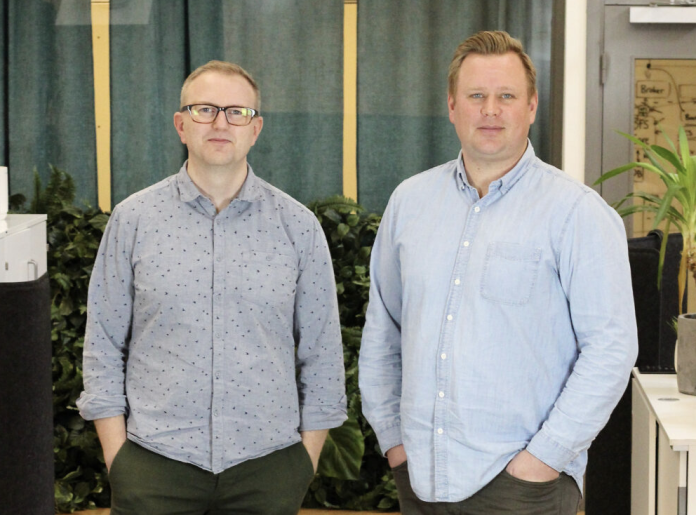 Stefan Willebrand VD och Erik Hagelin vVD