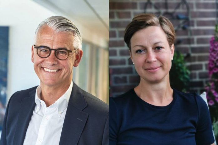 Johan Möllerström, VD Plexian, samt Åsa Kalee, kommunikationsansvarig Hub Park