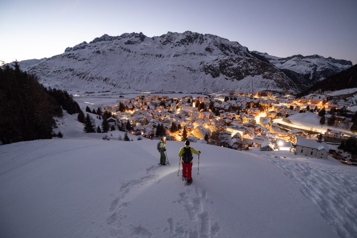 Andermatt i Schweiz