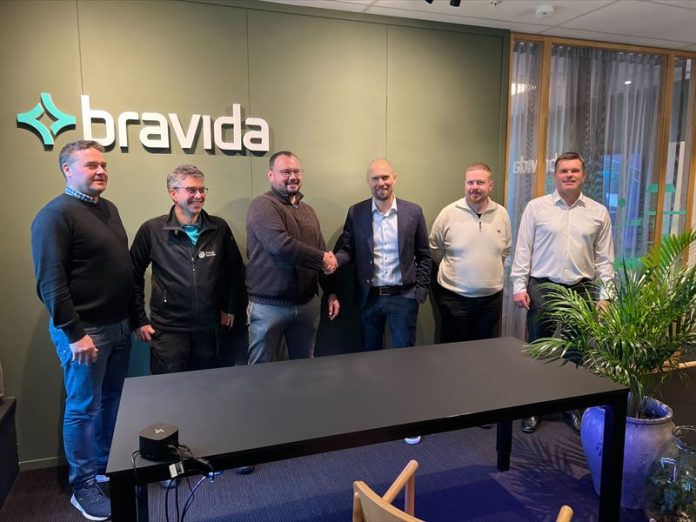 Från vänster: Vidar Dysjeland (Viste & Sømme), John Arne Thu (Viste & Sømme), James Miller (Viste & Sømme), Trond-Lauritz Larsen (Bravida), Morten Auestad (Viste & Sømme), Ronny Øvrevik (Bravida)