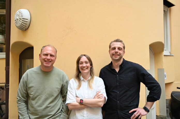 Fotograf: H2 Green Steel Henrik Henriksson (CEO), Ida Westberg (Head of Legal), Bror Styren (Associate Analyst)