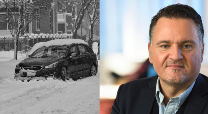 kraftigt snöfall